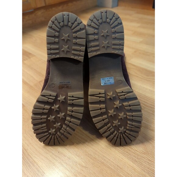 Muk Luks Barbie Boots Womens 9 Dark Purple Southwest Snowflake Faux Suede - Picture 6 of 11